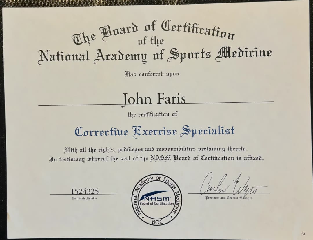 Corrective Exercise Specialization (CES)