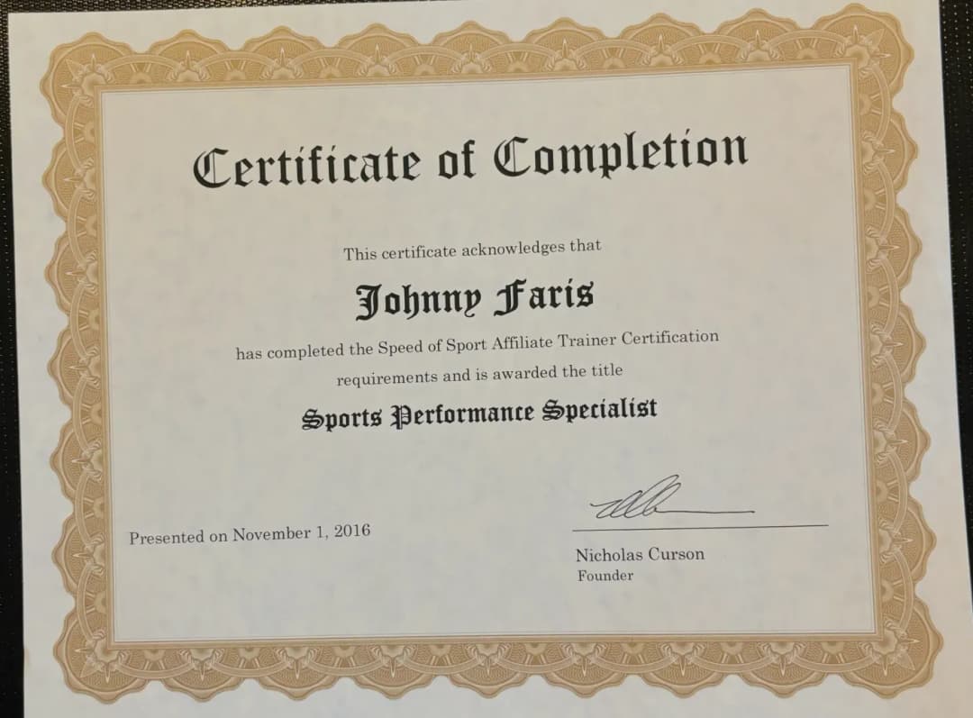 Sports Performance Specialist