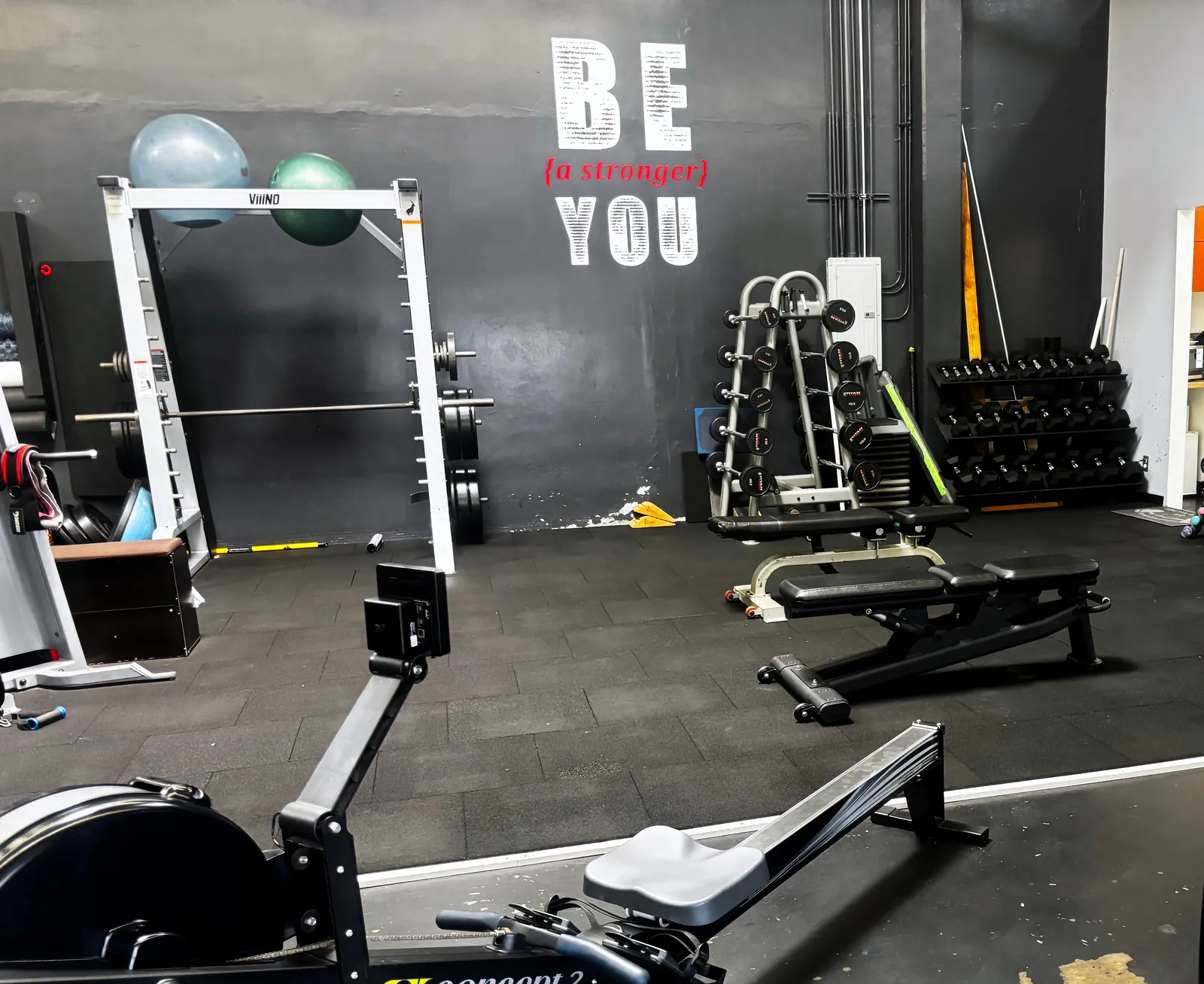 Interior of the Pasadena gym where in-gym sessions are trained